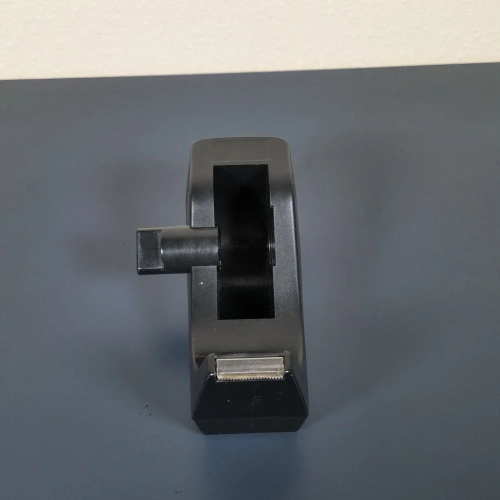 Vintage Style Weighted Desktop Tape Dispenser Black‎ Plastic Office Desk Supply